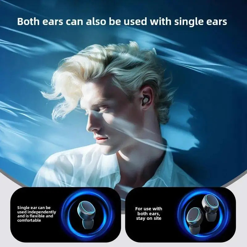 Original TWS Wireless Headphones LED Power Earphones Digital Display Headset Stereo Sound Bluetooth apply to smartphones
