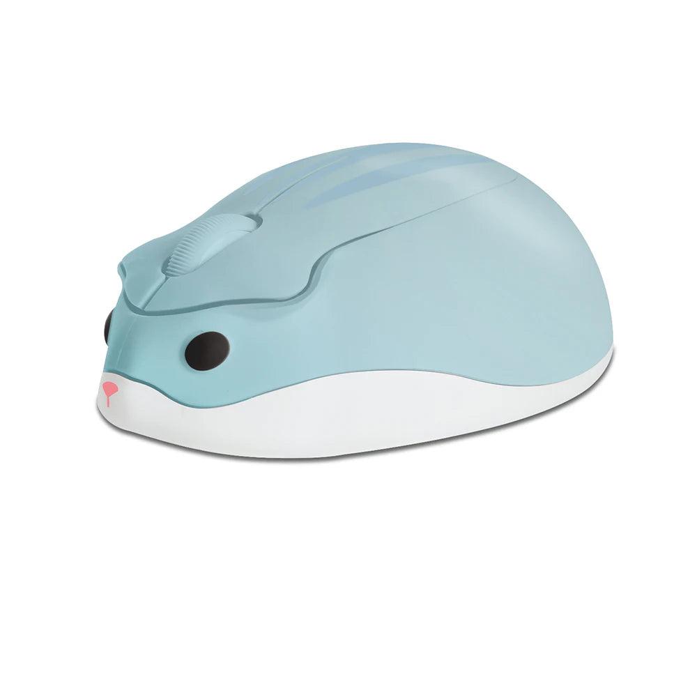 Cute Hamster Wireless Mouse 2.4G Bluetooth Dual-mode Silent Lightweight For Office PC Laptop Women Gift