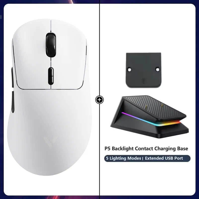 Rapoo Wireless Gaming Mouse 8K Polling Rate Optical Sensor Ergonomic Design 53g Lightweight E-sports