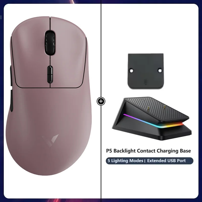 Rapoo Wireless Gaming Mouse 8K Polling Rate Optical Sensor Ergonomic Design 53g Lightweight E-sports